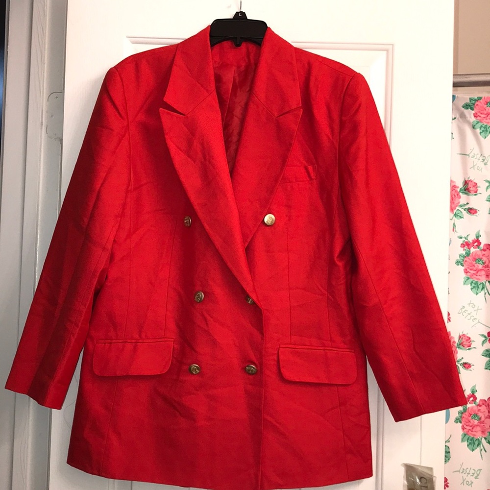Red Pea Coat